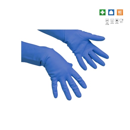 Rukavice Vileda Multipurpose, latex, vel. XL, modré, 174357