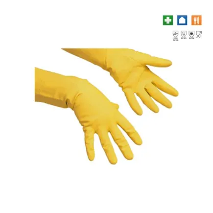 Rukavice Vileda Multipurpose, latex, vel. XL, žluté, 174377