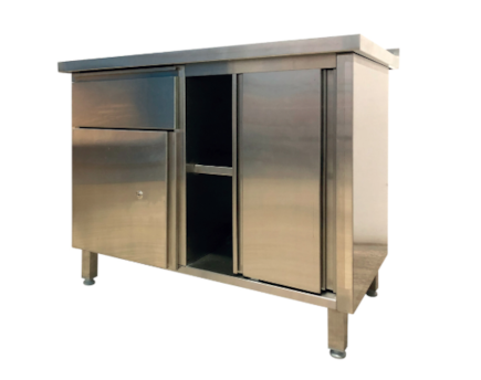 Pracovní stůl z nerezové oceli, 800 x 600 x 850 mm, W1250