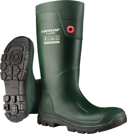 Holinky Dunlop FieldPro, bez špice, zelené