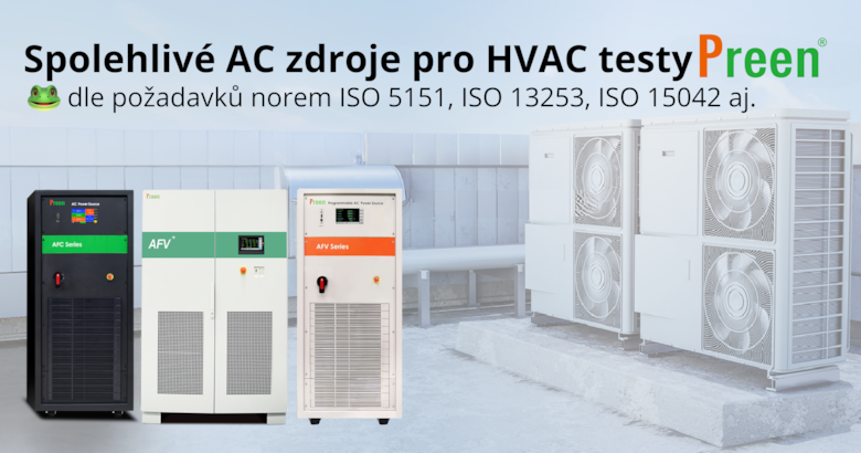 Zdroje značky Preen pri testovaní klimatizačných jenotiek