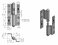 Door hinge 120 L cranked