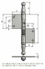 Window hinge 100 UR01 diameter 6 R