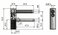 Door hinge TRIO 15 VD (OZ) PH M8x45