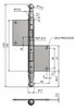 Door hinge 150 UR01 L