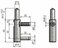 Door hinge TRIO 15 SD (DZ) M8x22