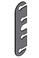 Plastic pad to hinge 50/3 SH VD 1