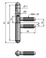 Window hinge 11x80 UR25