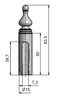 Cap TRIO 15 UR50 brass