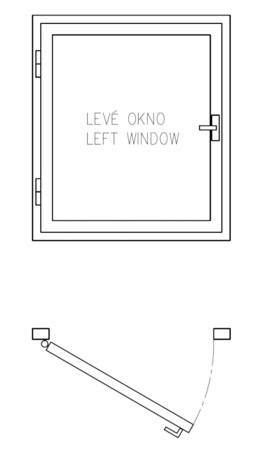 Schéma levého okna