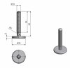 Adjusting screw 35 M10