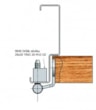 Position of the holder in the doorframe