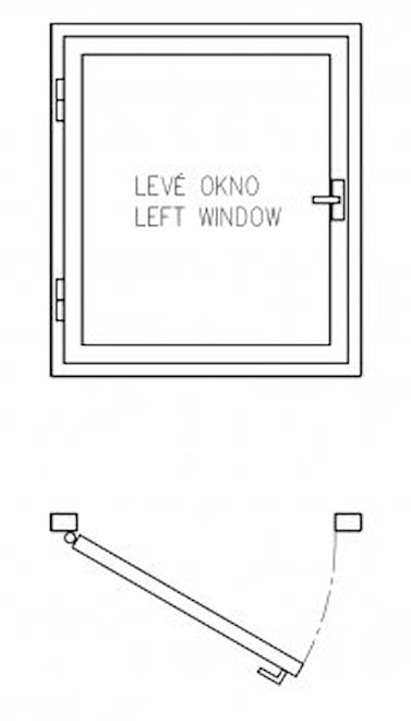 Schéma levého okna