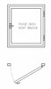 Window hinge 100 UR14 R