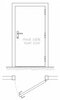 Door hinge 50/2,5 OZ R