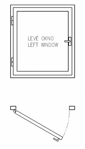 Schéma levé okno