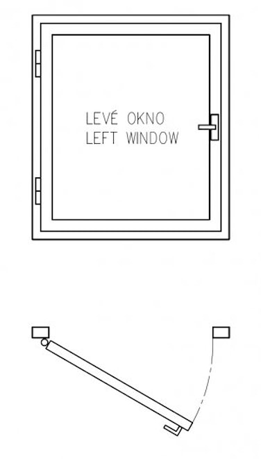 Schéma levé okno