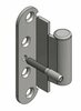Door hinge 50/3 with rivet VD L