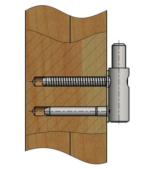 Hinge forging with pad