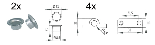 Accesories (inside the packing)