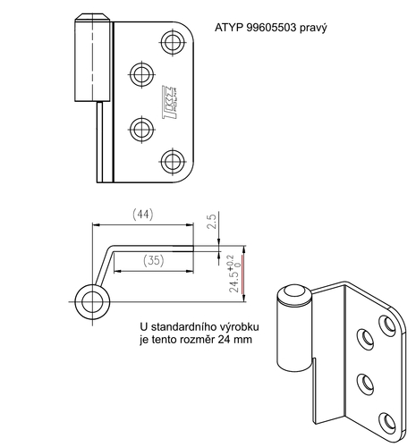 Drawing of atypical product 9960 5503 