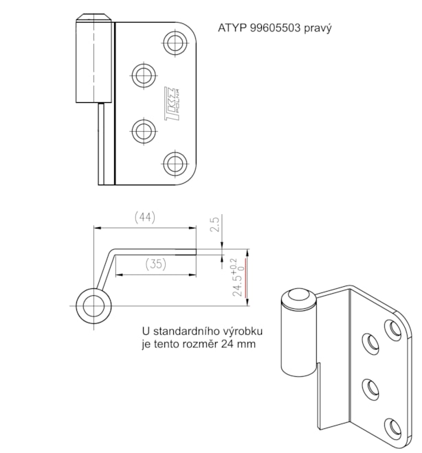 Drawing of atypical product 9960 5503 