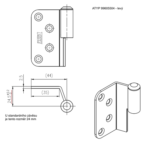 Drawing of atypical product 9960 5504