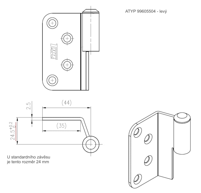 Drawing of atypical product 9960 5504