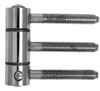 Hinge to screw of three parts 18x55CL 3xM8