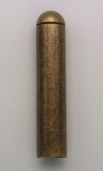 Example cap - surface finish old brass (upon request)