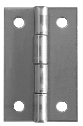 Hinge KZ 60x38 without skim 2 holes stainless steel