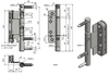 Door hinge of three parts 15x150 OZ PH RC3 3D R