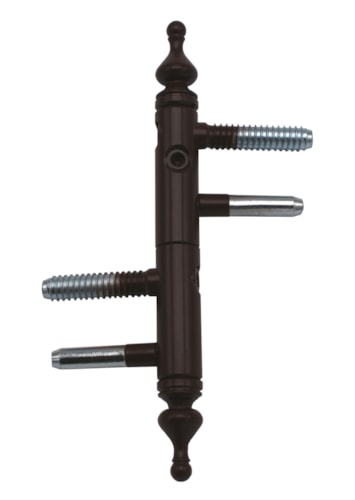 Sample - hinge - decorative ending and surface finish Lacquer RAL 8017 (upon request)