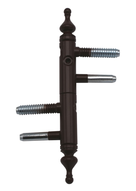 Sample - hinge - decorative ending and surface finish Lacquer RAL 8017 (upon request)