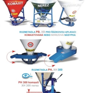 Sypače Cone P,E,EX,X 300-500