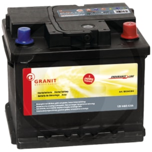 Baterie 12V 44Ah pravá velký kontakt š 17,5 cm