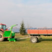 Štěpkovač traktorový Laski LS 160 TT na točně se závěsem pro přívěs 8t