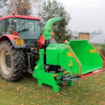 Štěpkovač traktorový Laski LS 160 TT na točně se závěsem pro přívěs 8t