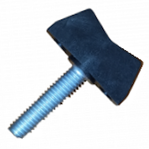 Šroub křídlový černý M6x25mm Typ A / BC 32