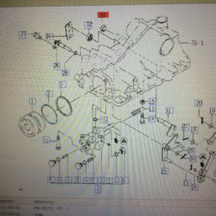 Zátka převodovky Iseki SGR19HL