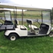 Vozík golfový EZGO TXT Shuttle 6 použitý elektrický, v.č.: 2708457 - po opravě