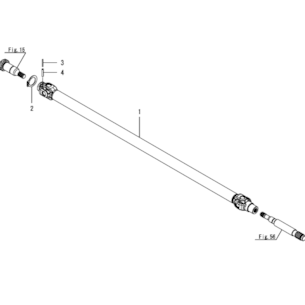 Kardan předního náhonu Yanmar SA424