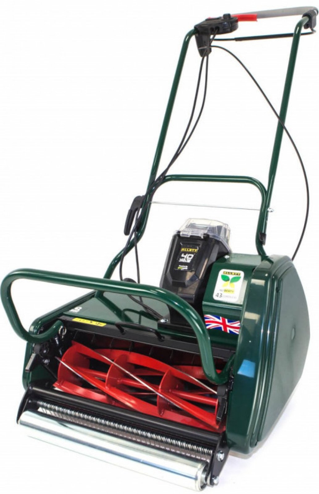 Battery Cylinder Lawn Mower Allett Liberty 43 Price Electric Reel