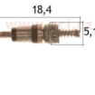 Ventil klimatizace 1234yf M5 délka 19 mm