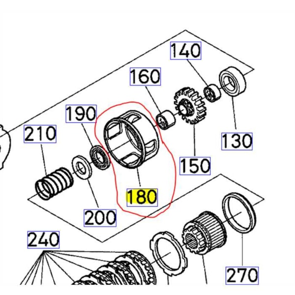 [K1253-14716] Cloche d embrayage de transmission KUBOTA GR2100.jpeg