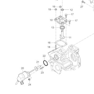 Cívka - stop solenoid Kioti CK35