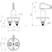 Odpojovač baterie M8 12/24V 150A / 500A IP40