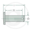 Čep zajišťovací 16x65 mm, délka dříku po otvor 59 mm