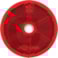 Světlo / odrazka zadní kulatá červená 61 mm