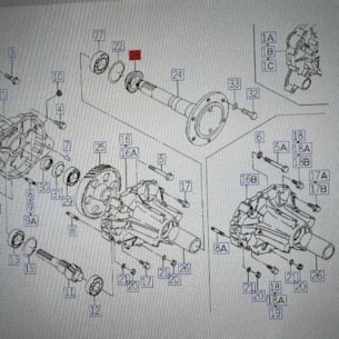 Gufero 57x90/99x26 Iseki Geas zadní poloosy